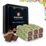 حلقوم تركي فاخر مزين بالشوكولاتة الملونة