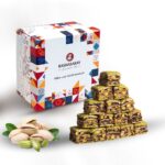 حلقوم بالفستق المجروش والشوكولاتة