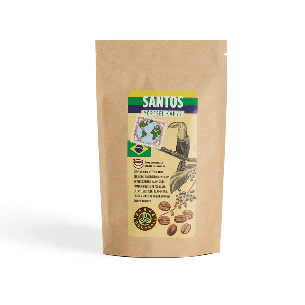 قهوة سانتوس البرازيلية 200 غرام قهوة دنياسي