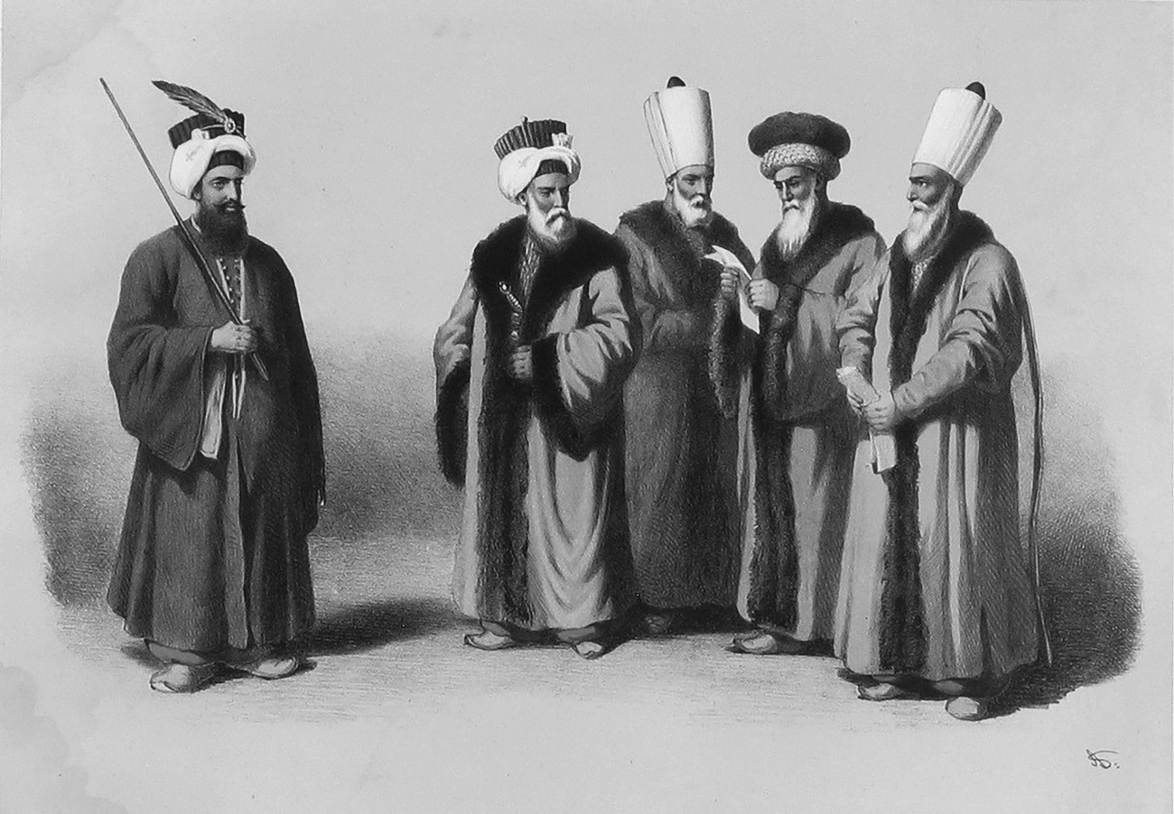 ملابس العثمانيين والقبعات العثمانية