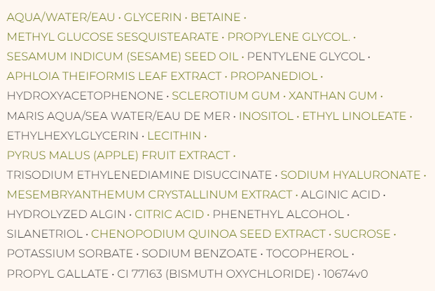 Ingredients of concentrated eye wrinkle cream from Yves Rocher