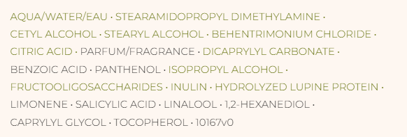 Ingredients of Yves Rocher hair loss cream