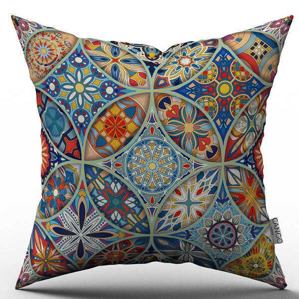 غطاء وسادة كنب (غطاء خدادية) منقوش من الطرفين- S80317