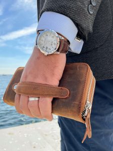 ⁦محفظة جلد طبيعي رجالي متعددة الإستخدامات⁩ - الصورة ⁦2⁩