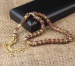 سبحة فضة إسترليني عيار 925 مرصعة بأحجار الزركون والانطباعات الفضية