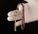 ⁦سبحة فضة إسترليني عيار 925 مرصعة بأحجار الزركون والانطباعات الفضية⁩ - الصورة ⁦2⁩