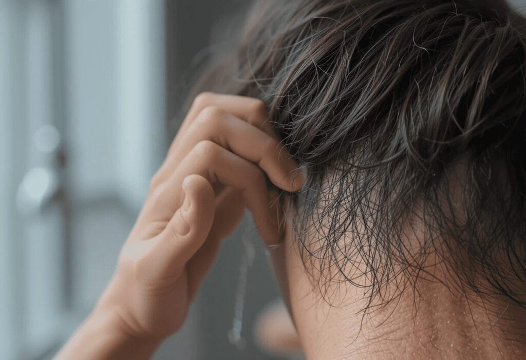 العناية بالشعر التالف 

